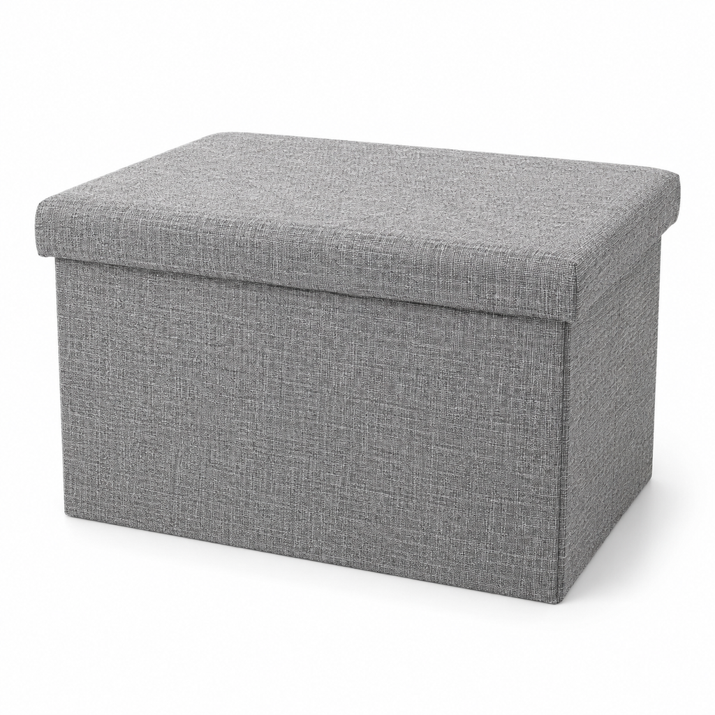 Banc coffre de rangement pliable - Gris