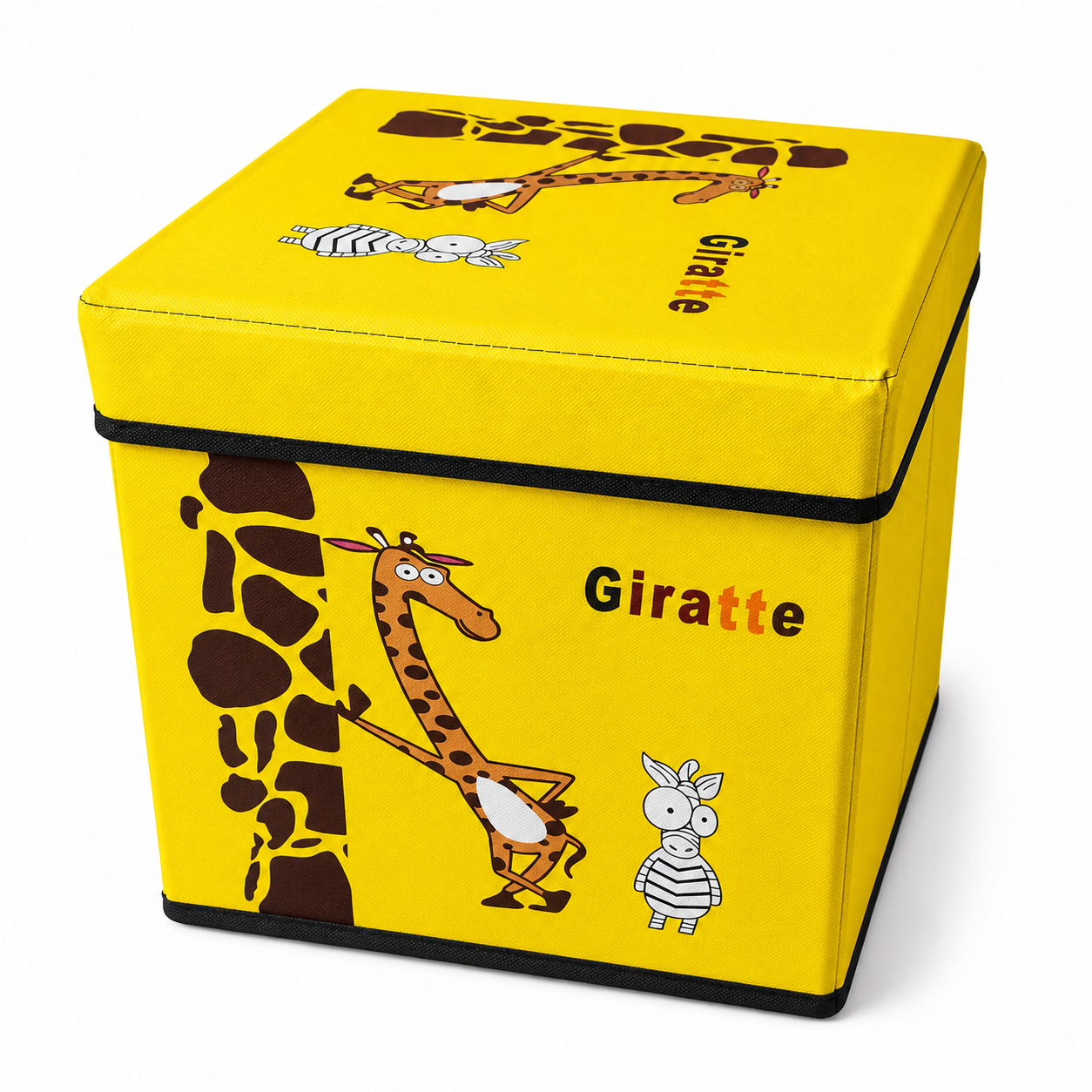 Coffre ou Boîte de rangement pliable - Jaune