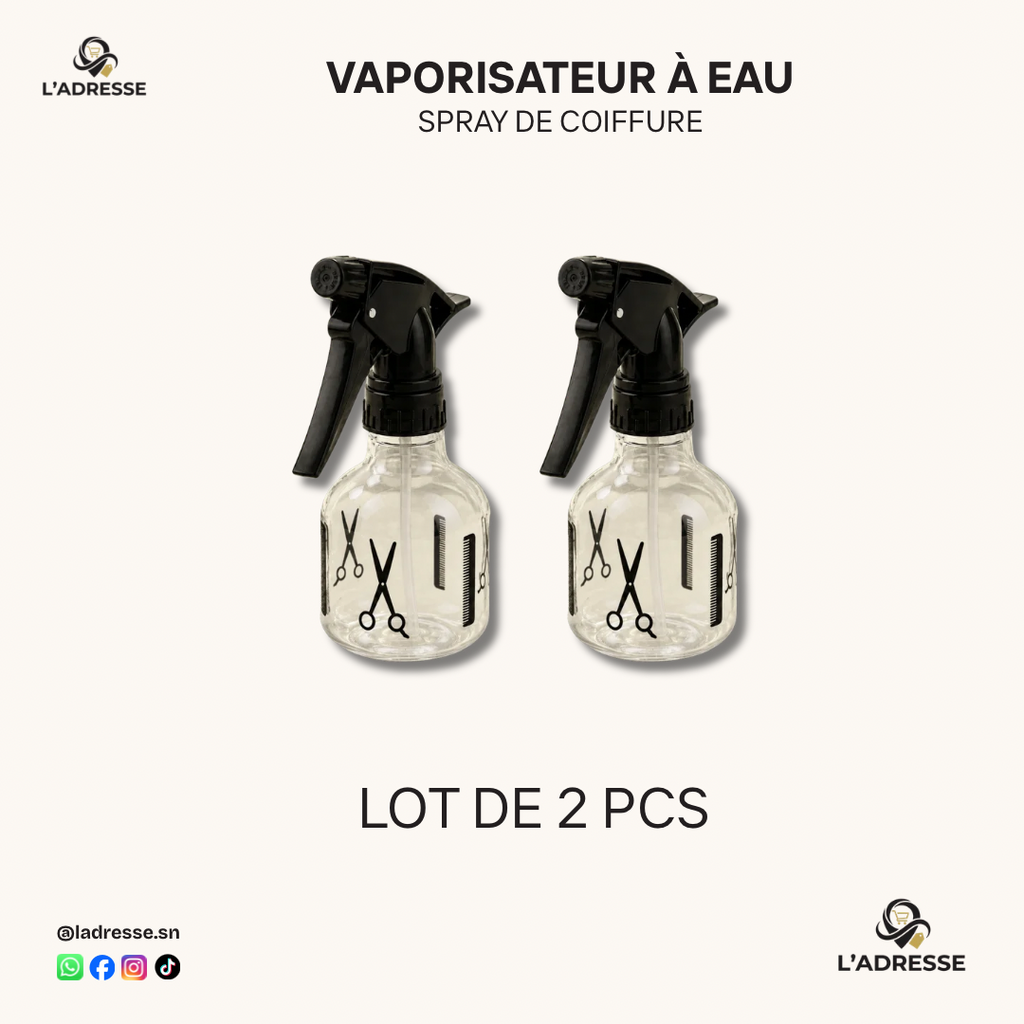 Lot de 2 Vaporisateurs à eau - 250 ml