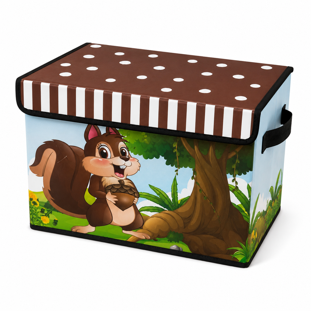 Coffre de rangement pliable - Motif Écureuil