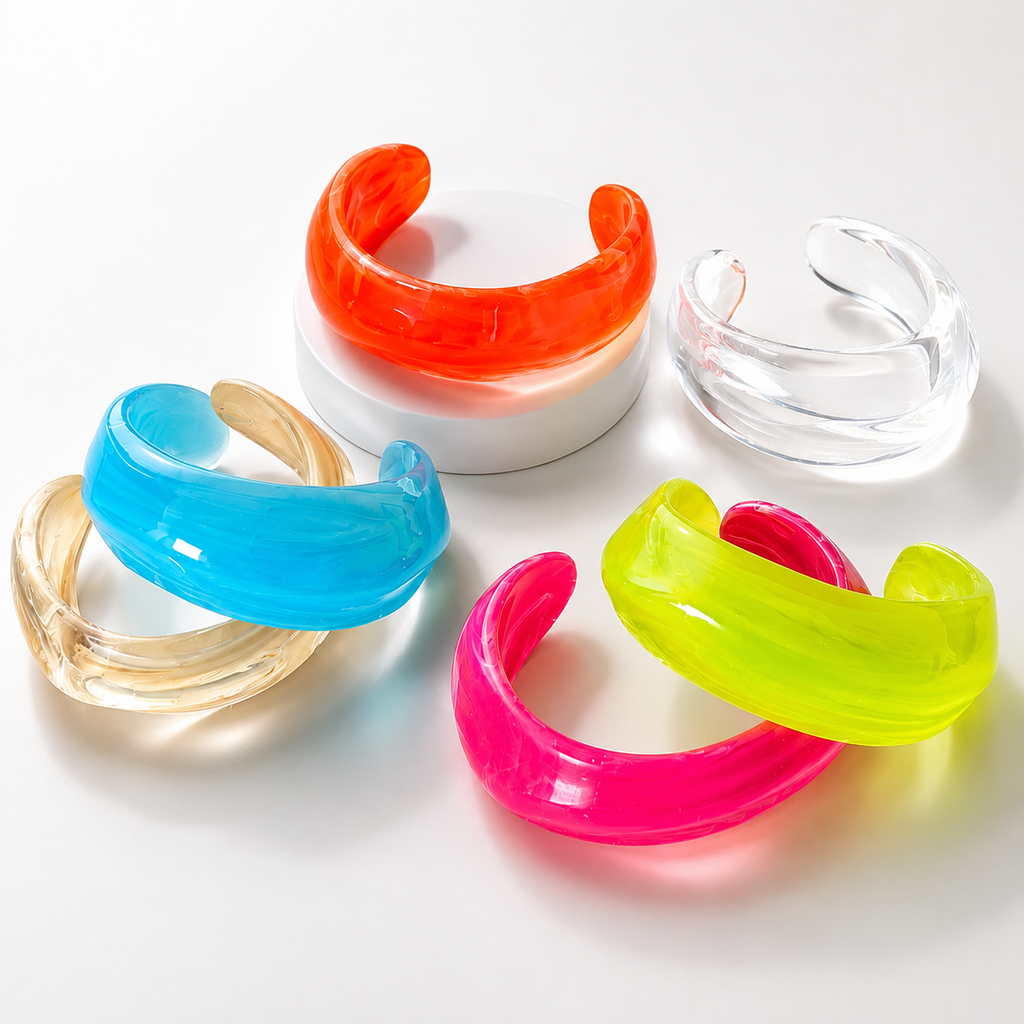 Lot de 2 Bracelets Manchettes Effet Marbré/ WhatsApp pour choisir