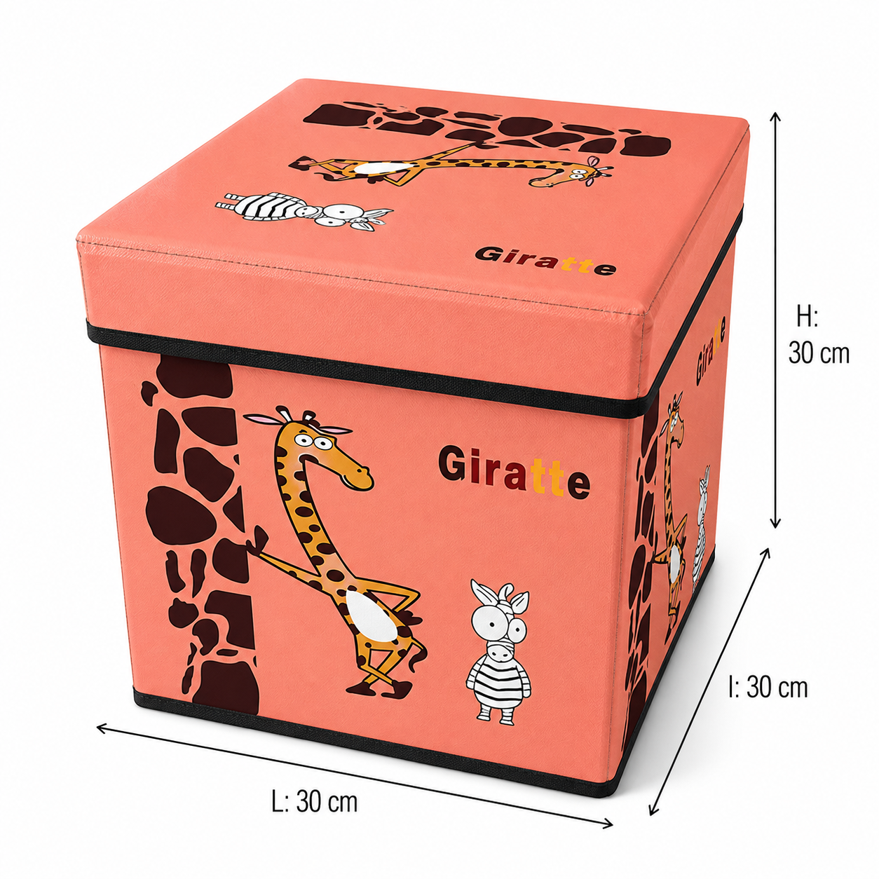 Coffre ou Boîte de rangement pliable - Corail