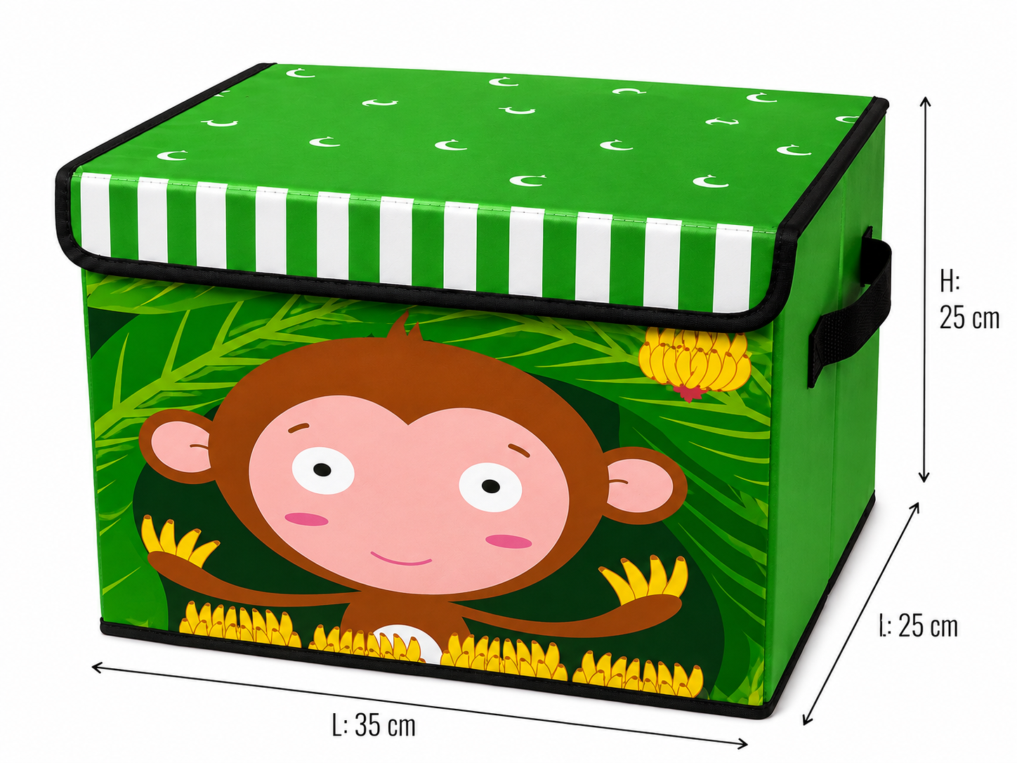 Coffre de rangement pliable - Motif Singe